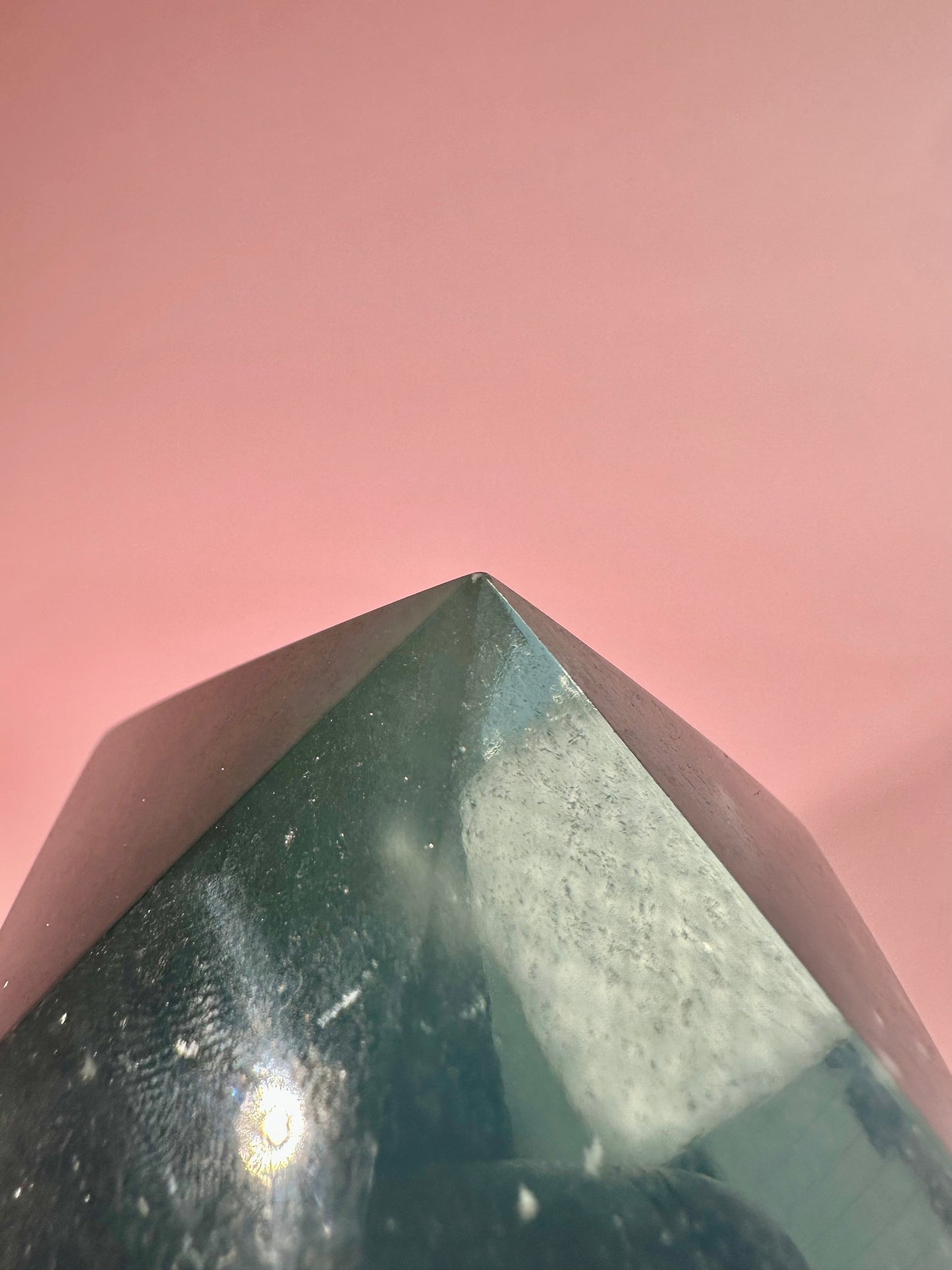 Large Peruvian Snowflake Angelite Tower - A