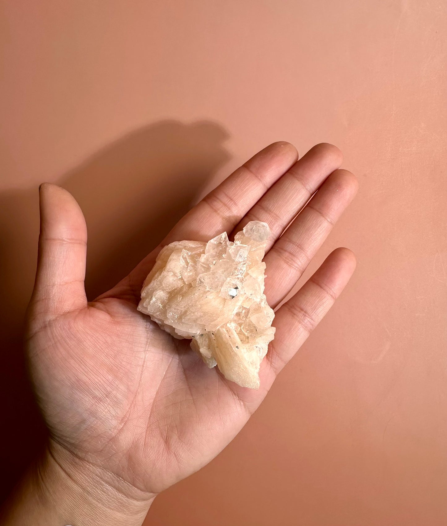 Apophyllite Stilbite Cluster - F