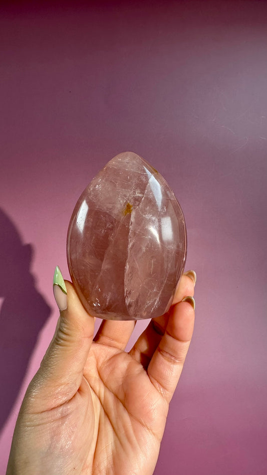 Medium Rose Quartz Standing Freeform - Option C