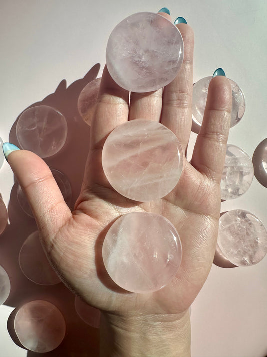 Rose Quartz Worry Stone