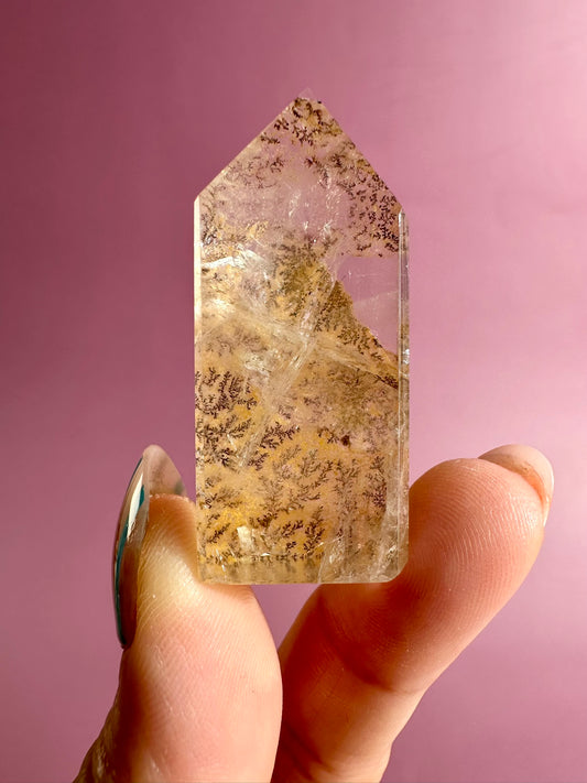Dendritic Quartz Tower – Option C | Clarity, Balance & Nature Energy