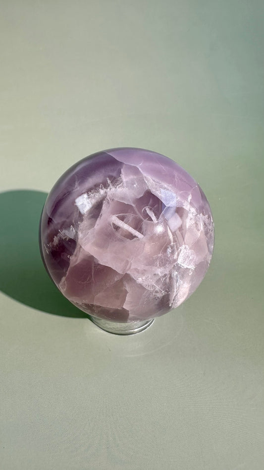 Lavender Green Fluorite Sphere – Option C