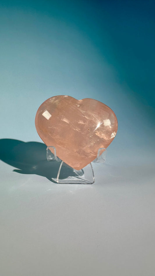 Rose Quartz Heart – Option B