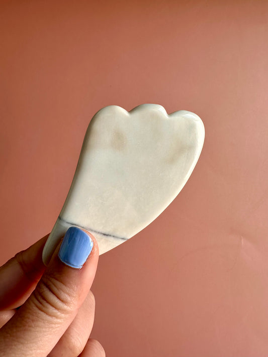 White Jade Gua Sha Tool