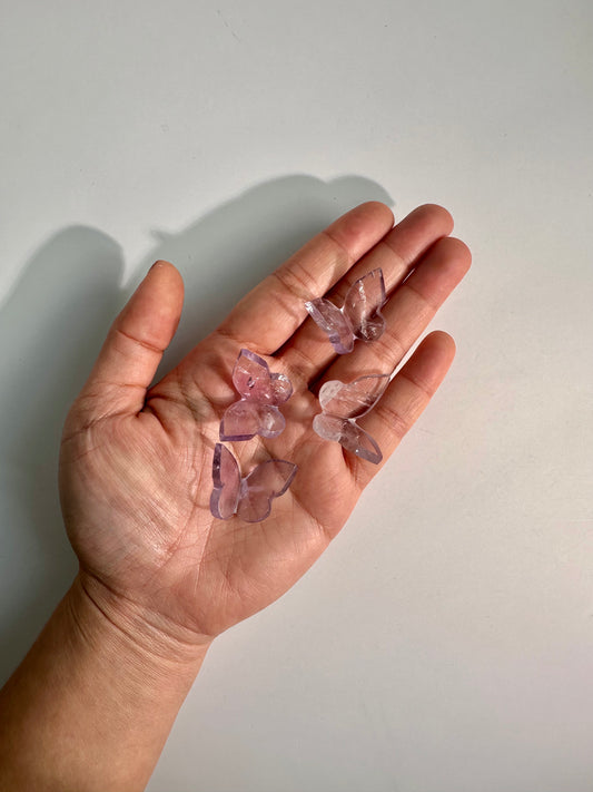 Mini 3D Amethyst Butterfly Carving