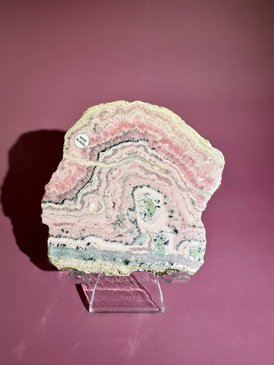 Peruvian Rhodochrosite Slab – Option F