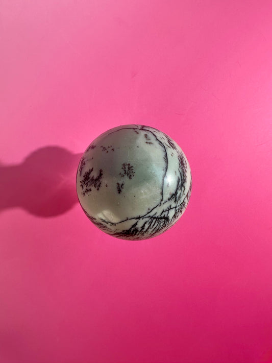 Green Picture Jasper Sphere – Option A