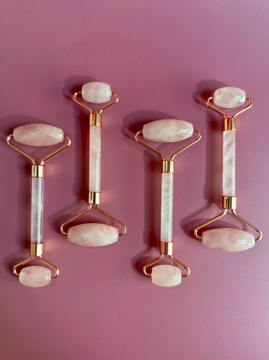 Rose Quartz Gua Sha Facial Roller