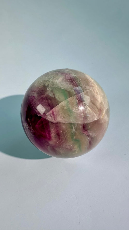 Lavender Green Fluorite Sphere – Option B