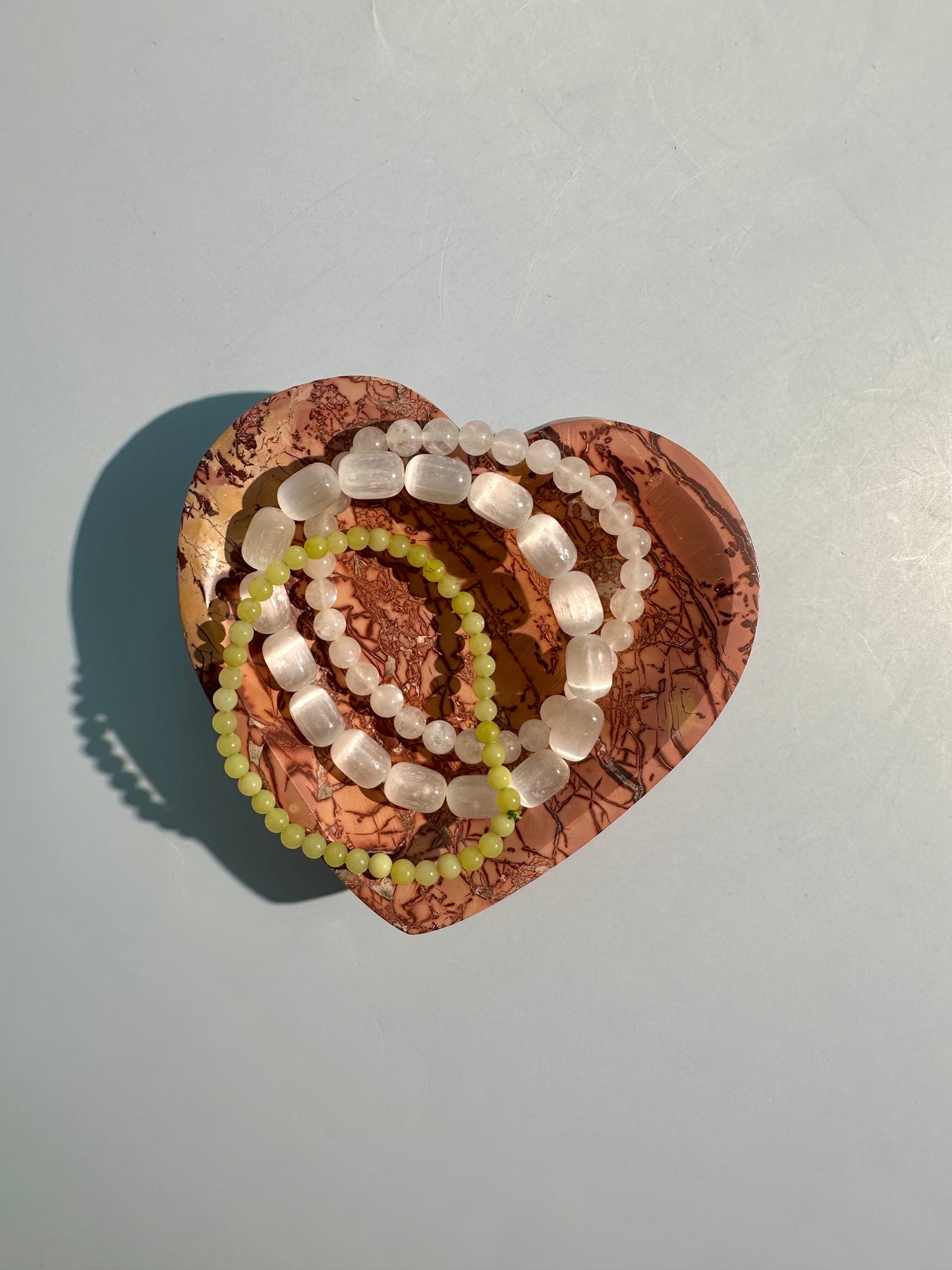 Moroccan Mookaite Picture Jasper Heart Dish | Intuitively Chosen Love & Grounding Energy