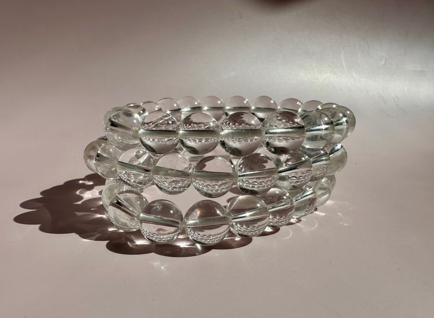 10mm Lemurian Clear Quartz Bracelet