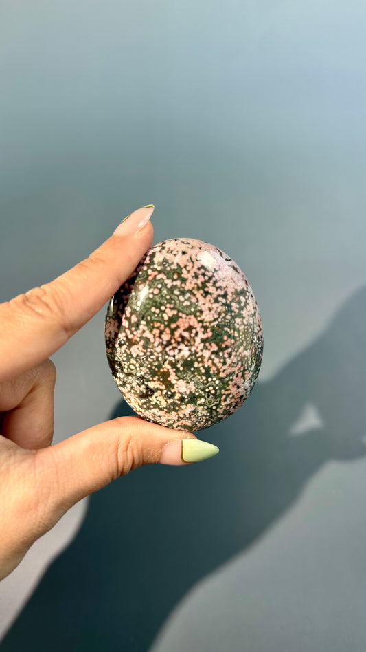 Ocean Jasper Palm Stone – Option A