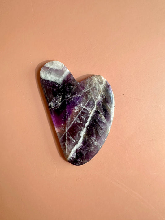 Chevron Amethyst Gua Sha Tool