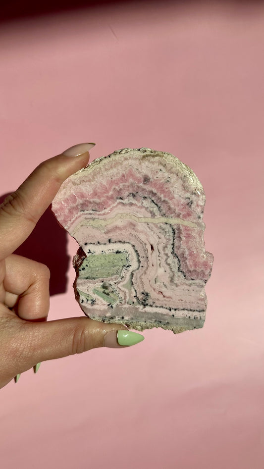 Peruvian Rhodochrosite Slab – Option C