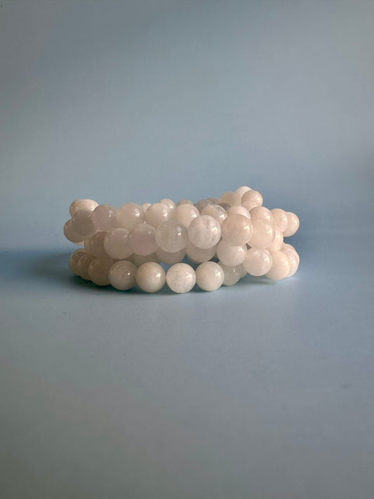 8mm Moonstone Beaded Bracelet