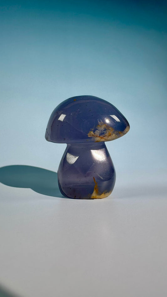 Blue Chalcedony Mushroom – Option B