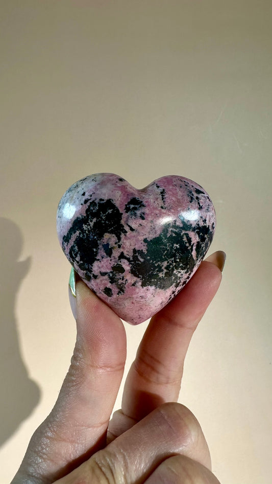 Peruvian Rhodonite Heart – Option B