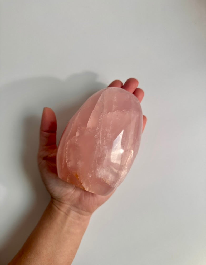 Large Rose Quartz Standing Freeform