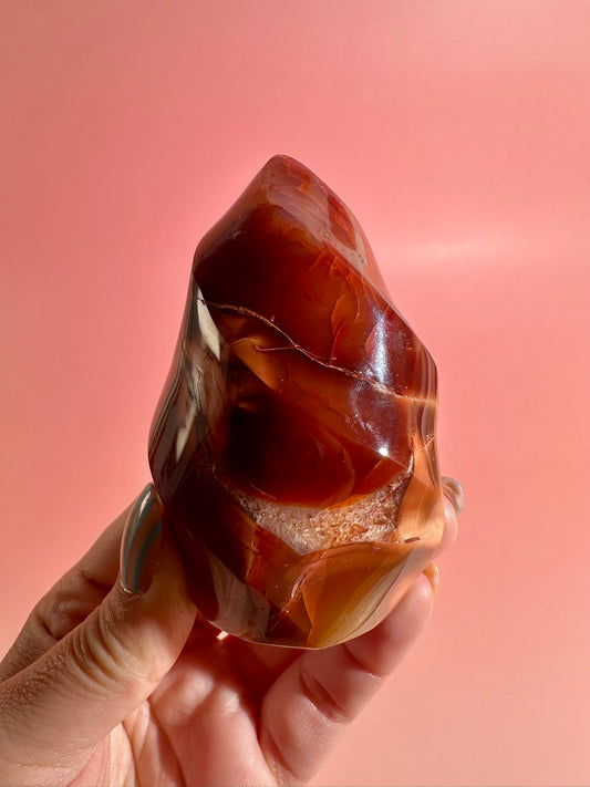 Carnelian Flame – Option D | Strength, Motivation & Grounding Energy