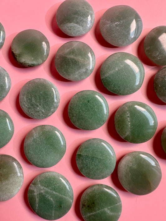 Green Aventurine Mini Flat Palm