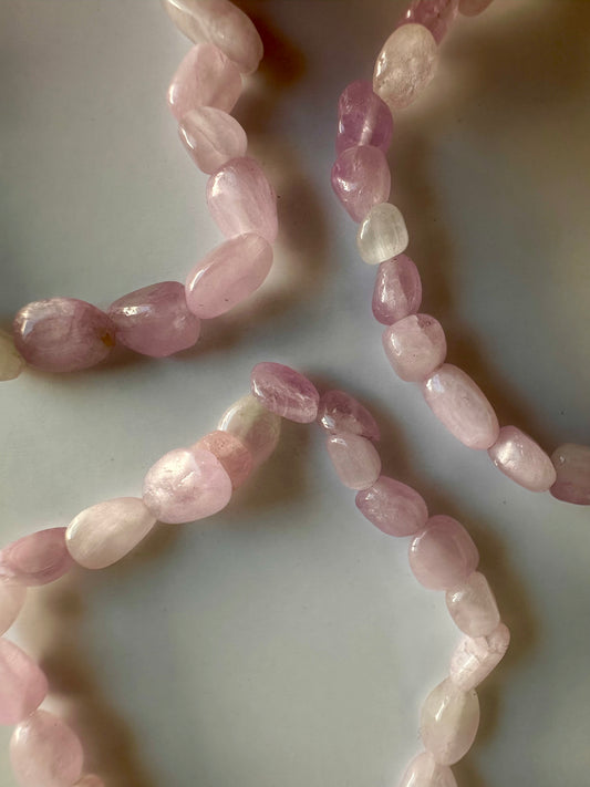 8mm Kunzite Polished Tumble Bracelet