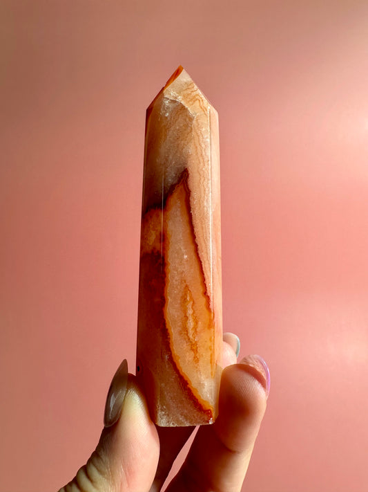 Carnelian Tower Option B | Confidence, Creativity & Success Crystal