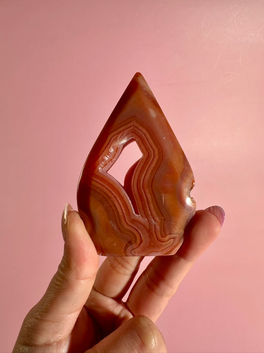 Carnelian Flame Option O | One-of-a-Kind Motivation & Confidence Crystal