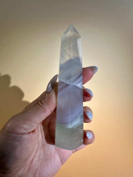 Lavender Green Fluorite Tower – Option C