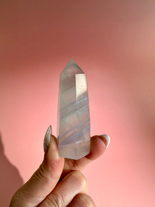 Lavender Green Fluorite Tower – Option A