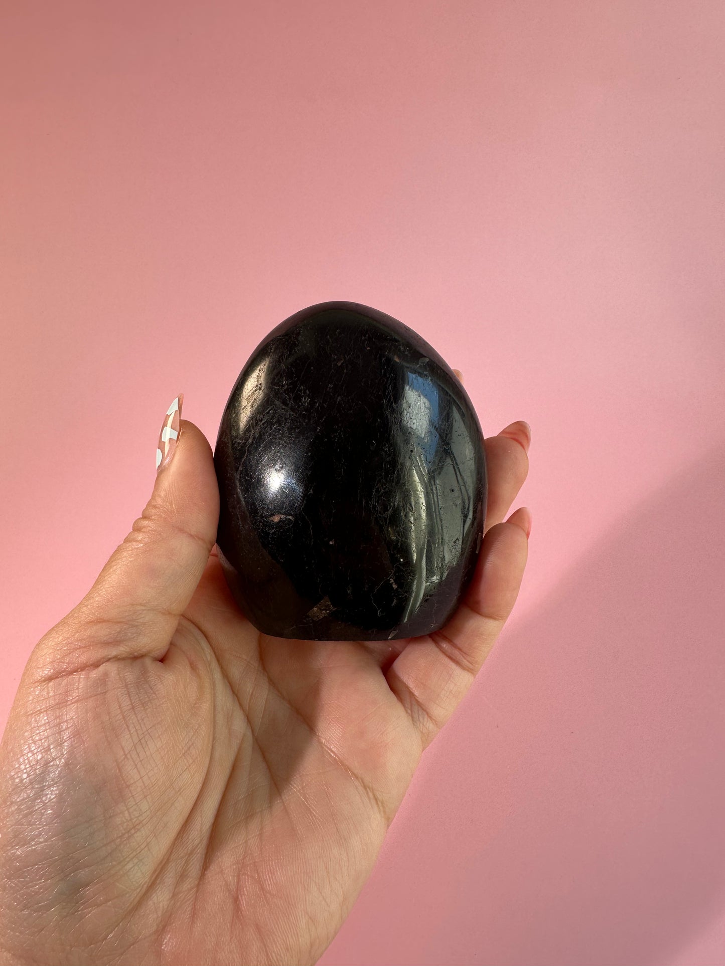 Black Tourmaline Standing Freeform – Option C