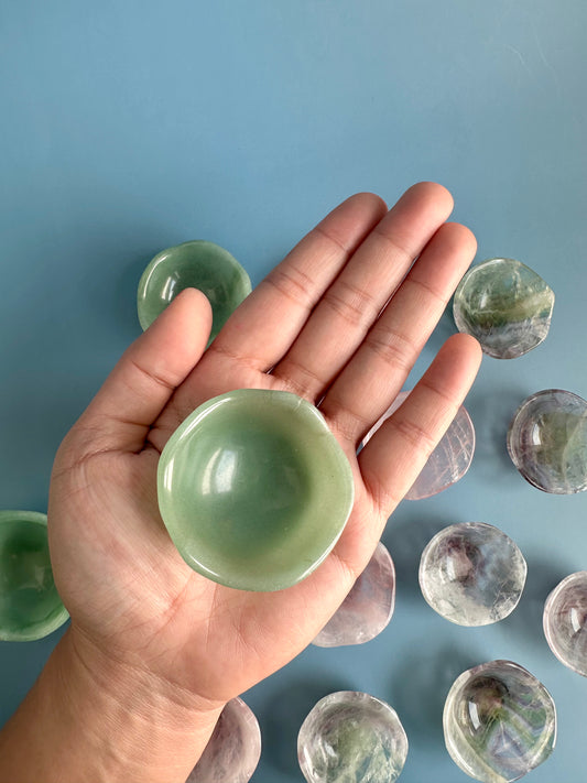 Mini Green Aventurine Bowl + Chips