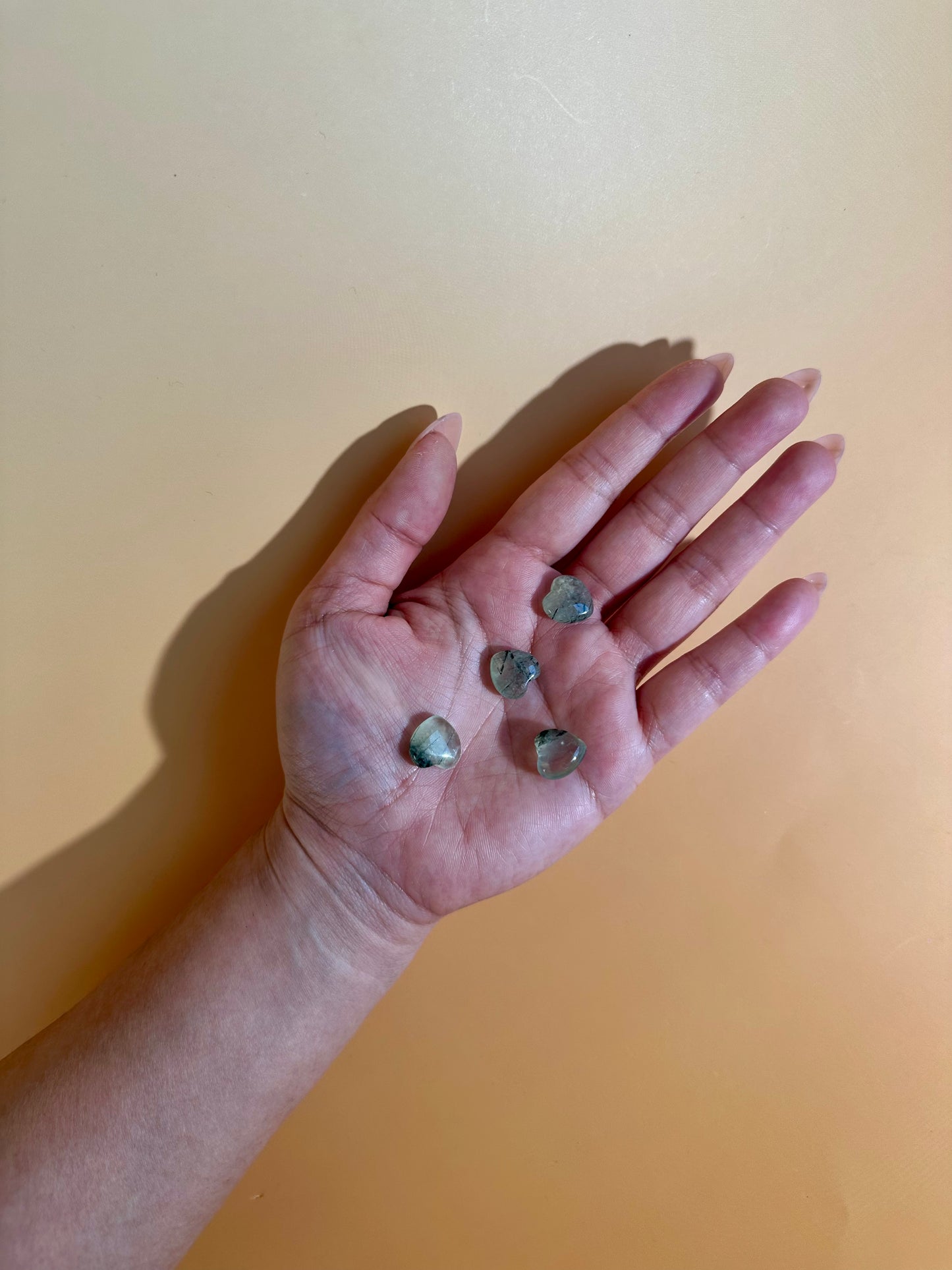 Mini Prehnite Heart