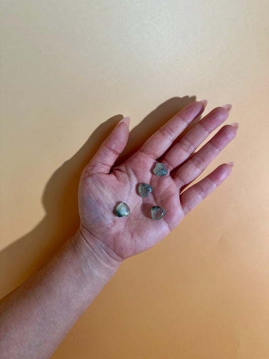 Mini Prehnite Heart