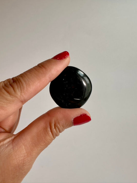Schorl Black Tourmaline Mini Flat Palm