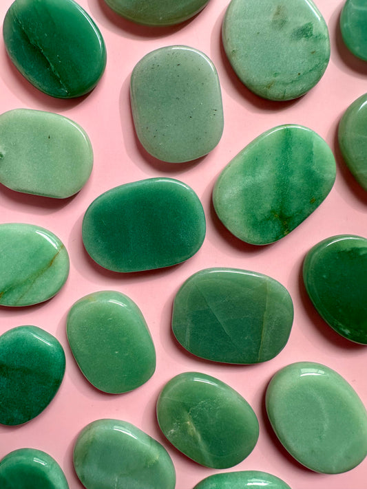 Green Aventurine Flat Palm
