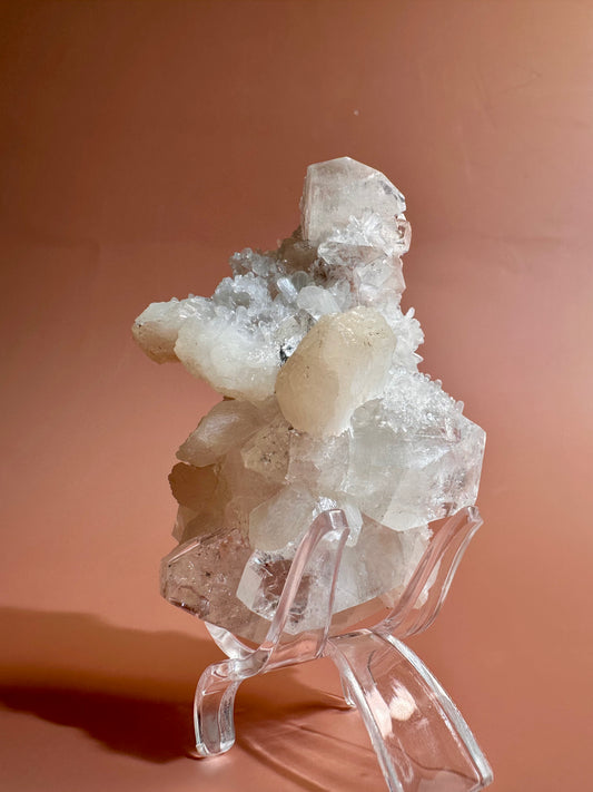 Apophyllite Stilbite Cluster - Option G
