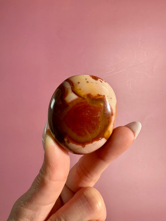 Polychrome Jasper Palm Stone – Option E