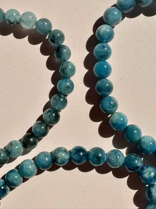 6mm San Maria Aquamarine Beaded Bracelet