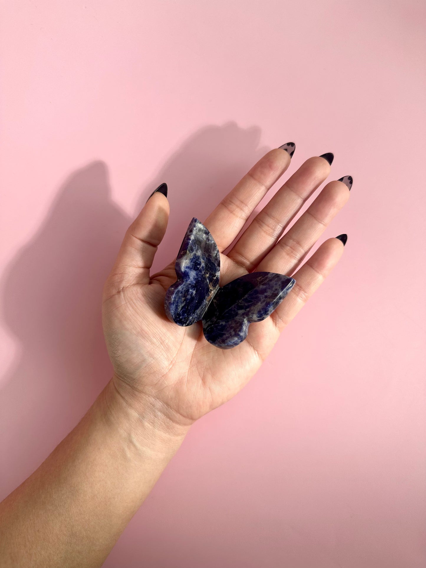 Sodalite 3D Butterfly Carving