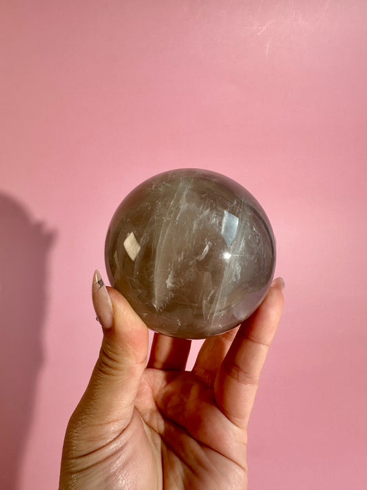 Blue Rose Quartz Sphere – Option A