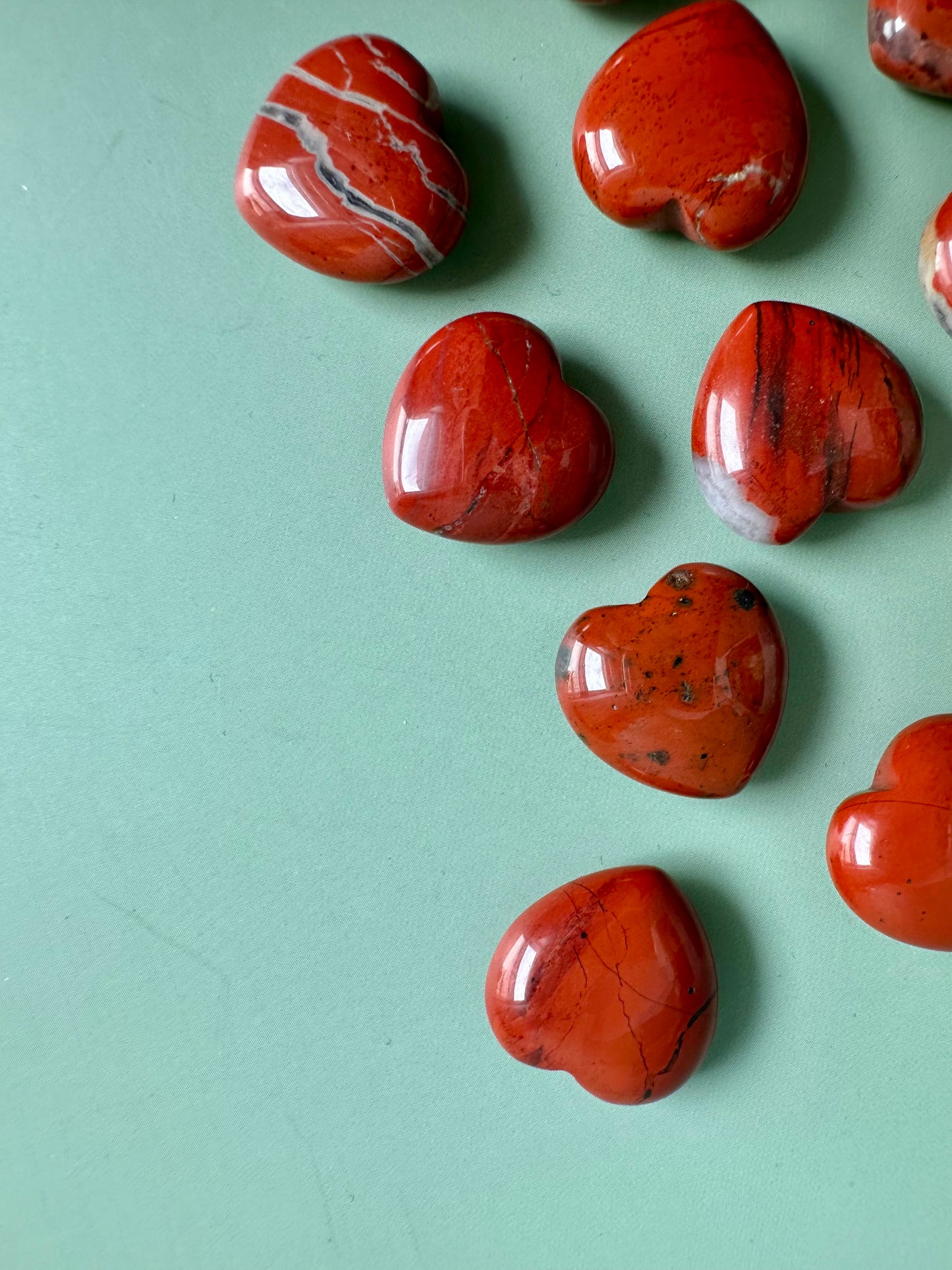 Mini Red Jasper Heart