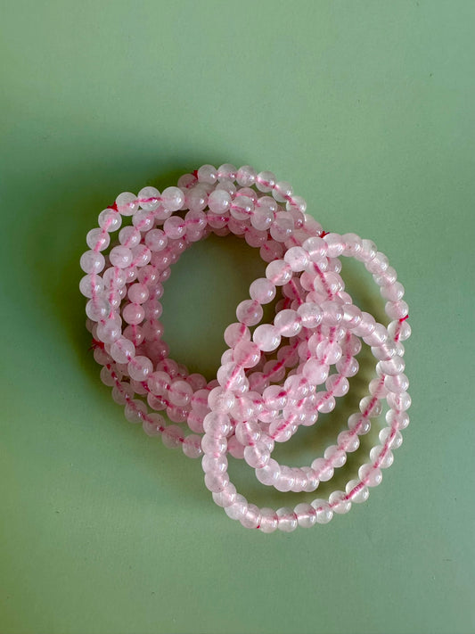 6mm Rose Quartz Bracelet
