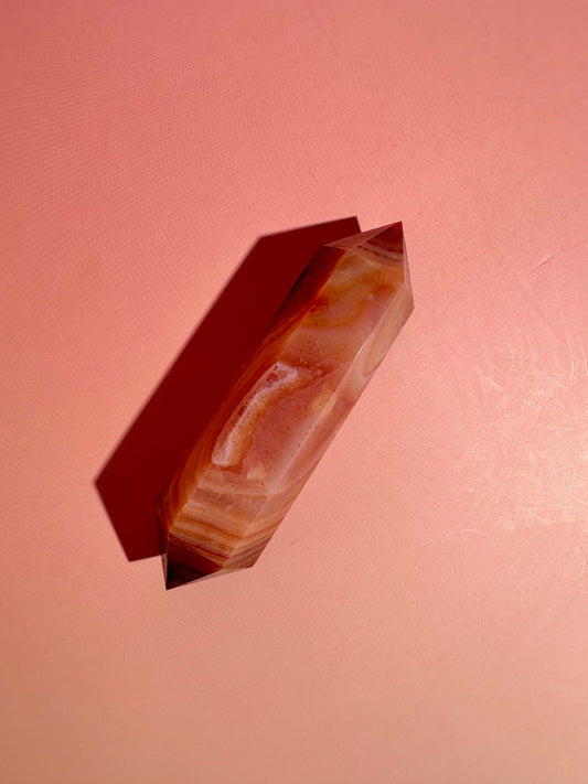 Carnelian Double Terminated Point – Option D | Empowerment, Focus & Grounding Energy