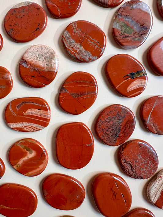 Red Jasper Flat Palm