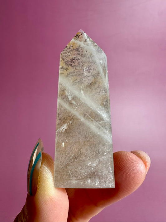 Dendritic Quartz Tower – Option J | Transformation & Manifestation Energy