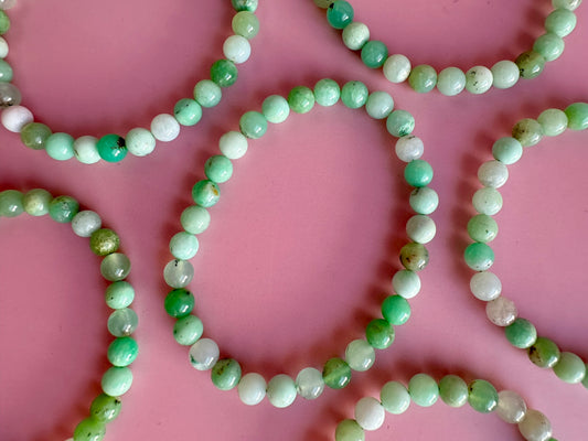 6mm Chrysoprase Bracelet