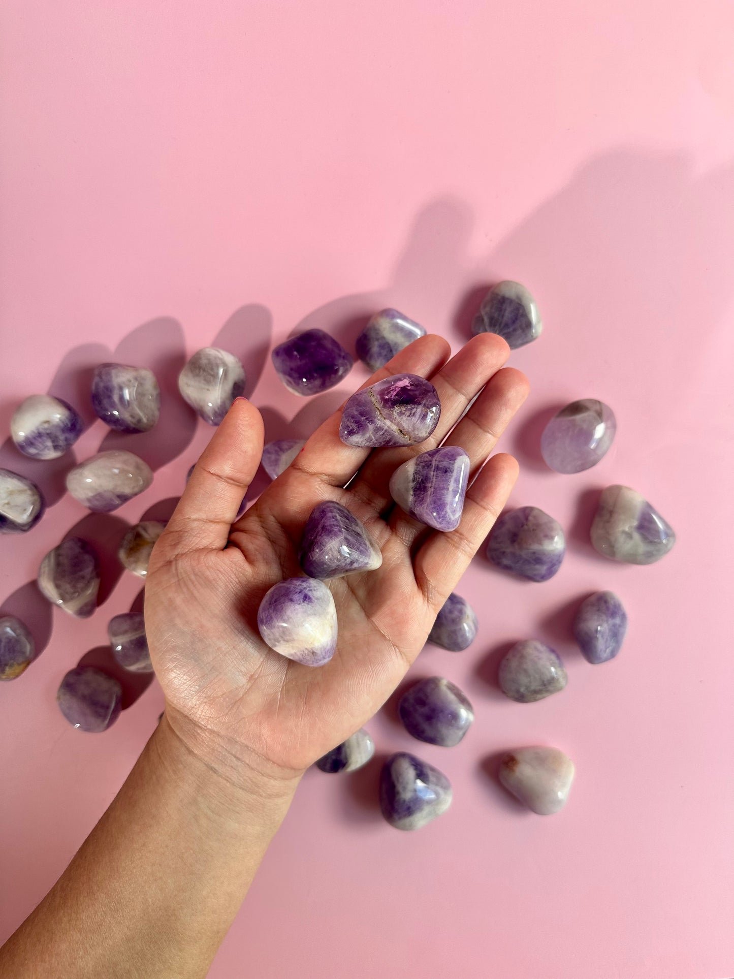 Chevron Amethyst Tumble