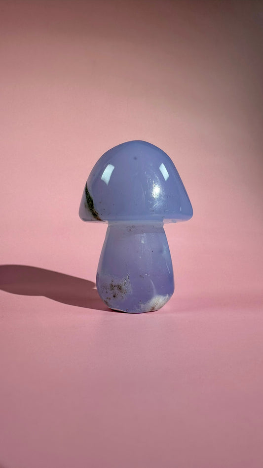 Blue Chalcedony Mushroom – Option C