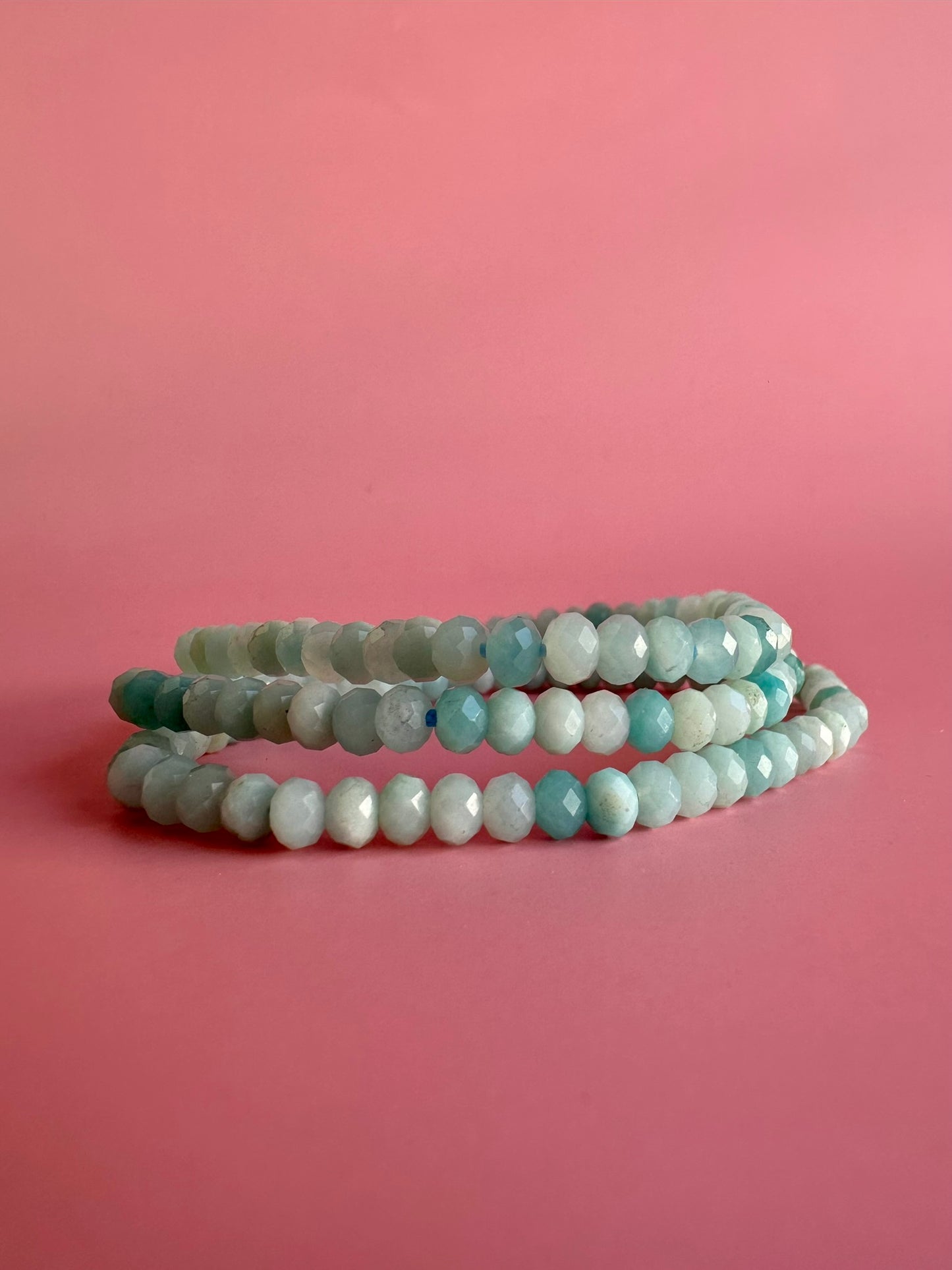 5mm Faceted Amazonite Bracelet