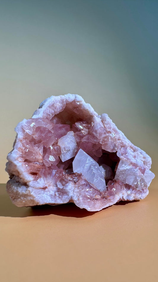 Pink Amethyst Geode Cluster – Option D